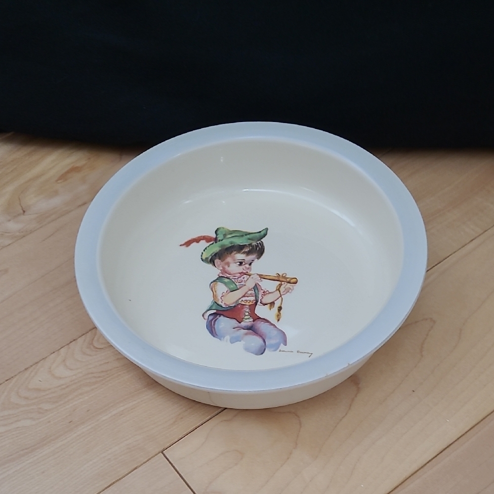 Vintage Brownie Downing Ceramics Childrens Bowl By J.H. Weatherby & Sons